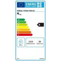 Chauffe-eau électrique Ferroli TITANO TWIN 50L - Plat - Multiposition