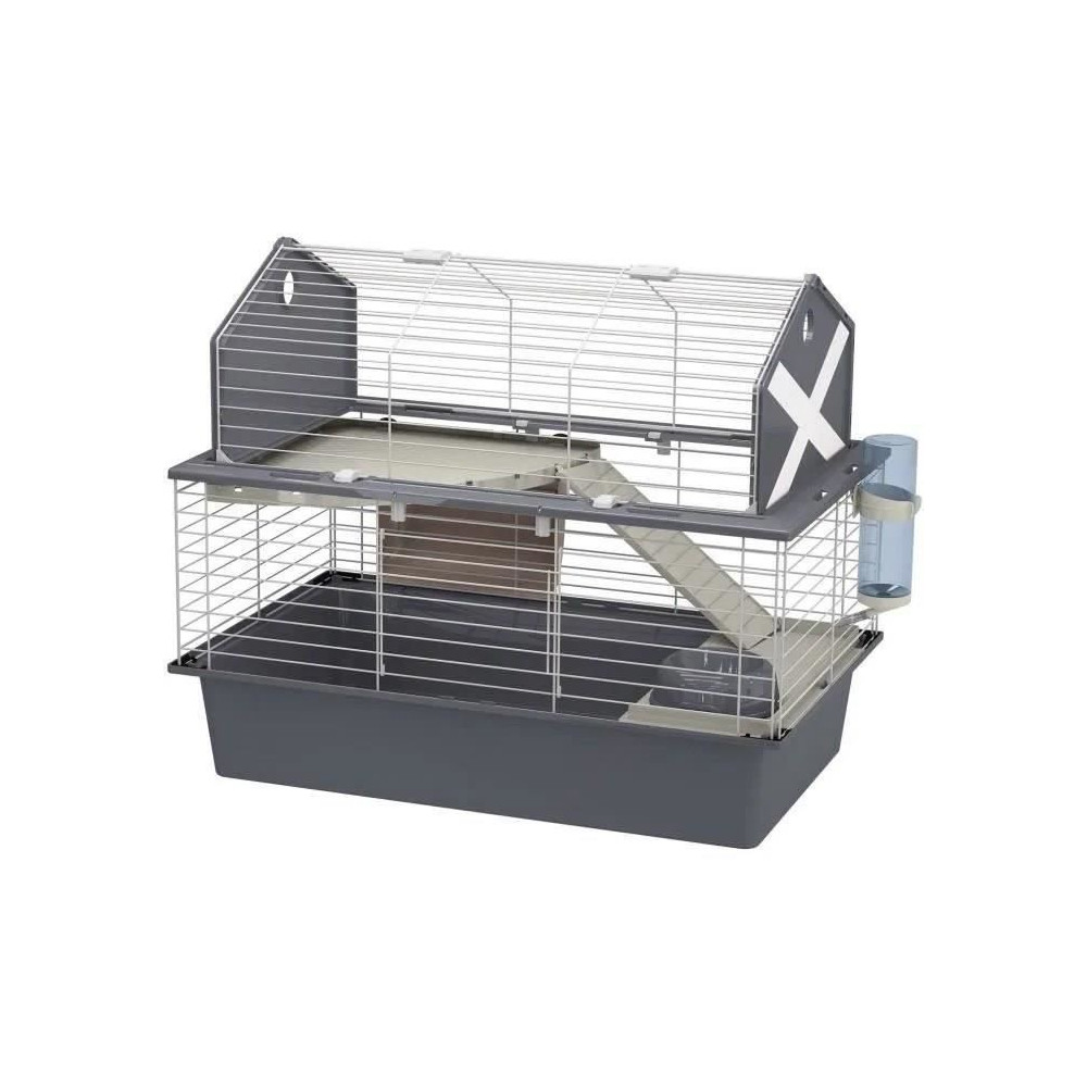 Cage pour lapins avec accessoires 78 x 48 x 65 cm - BARN80 - FERPLAST