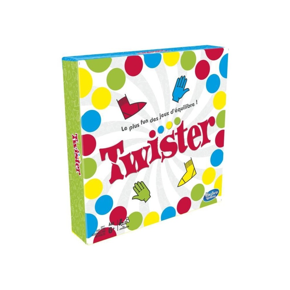 Twister - Jeu d'ambiance pour enfants - a partir de 6 ans, Hasbro Gam