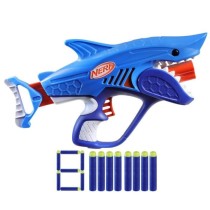 Nerf Junior Wild blaster Sharkfire, facile a utiliser, 8 fléchettes N