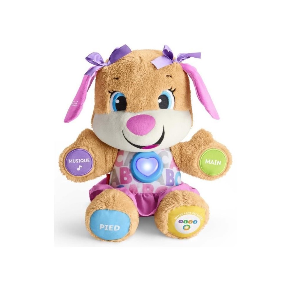 Fisher-Price - Nouveau SIS interactif - Peluche interactive - 6 mois e