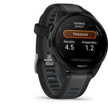 Montre GPS connectée - GARMIN - Forerunner 165 - 1,2 - Noir avec bracelet Noir et Gris