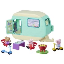 Peppa Pig, La caravane de Peppa avec 3 figurines et 6 accessoires, jouets préscolaires pour filles et garçons, a partir de 3