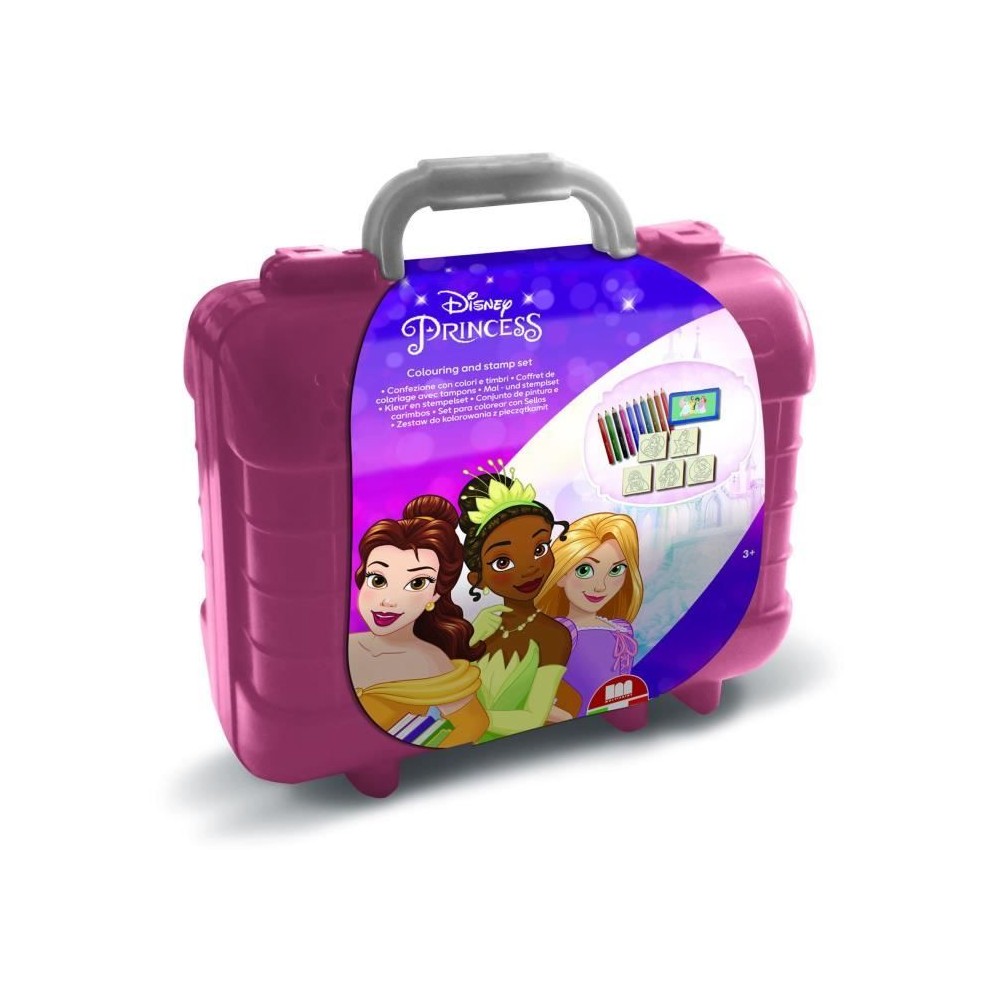 Travel Set - MULTIPRINT - 42660 - 5 tampons Princesses Disney, 10 cray