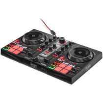 HERCULES DJ CONTROL INPULSE 200 MK2 - Contrôleur DJ idéal pour apprendre a mixer - Logiciels et tutoriels inclus