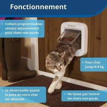 PetSafe- Chatiere a puce électronique PPA19-16145, chatiere a piles,