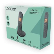 Téléphone fixe sans fil - LOGICOM - DECT ILOA 155T SOLO - Noir - Avec répondeur