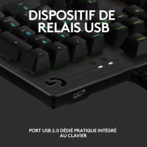 Clavier gamer - Filaire - Logitech G - G513 - Mécanique - RGB - AZERTY - NOIR