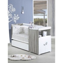 Lit combiné - 120x60cm - Evolutif en 90x190cm - Babyprice Leaf - En b