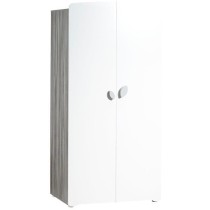 Armoire bébé Leaf - MDF - Blanc - 2 portes - 86 x 175 x 56 cm - BABY