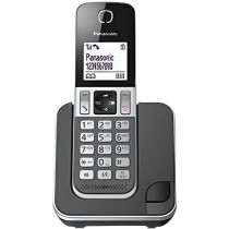 Panasonic KX-TGD310FRG Téléphone sans Fil Noir, Écran LCD, Répondeur Intégré, Mains Libres, Identification de l'Appelant