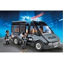 PLAYMOBIL 6043 Fourgon de police avec sirene et gyrophare, City Action Les policiers, 56 pieces, Pour enfant des 4 ans