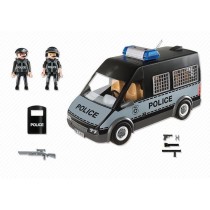 PLAYMOBIL 6043 Fourgon de police avec sirene et gyrophare, City Action Les policiers, 56 pieces, Pour enfant des 4 ans