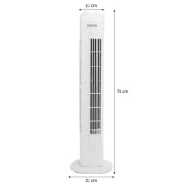 Ventilateur colonne OCEANIC - 40W - Hauteur 78 cm - 3 vitesses - Oscil