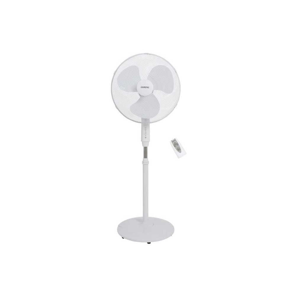 OCEANIC Ventilateur de pied - 45 W - Ø 44 cm - 3 vitesses - Oscillant