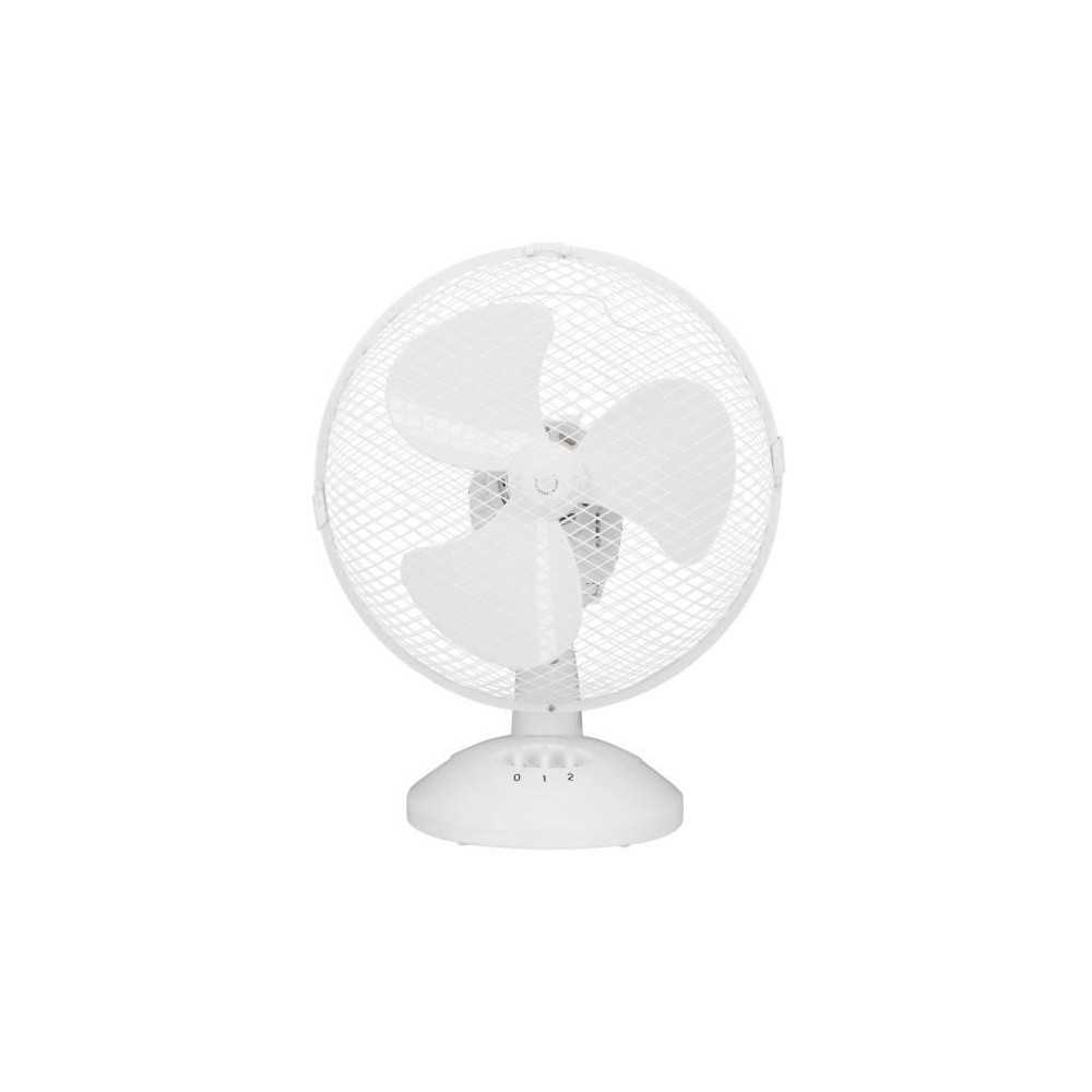 Ventilateur de table OCEANIC - 30W - Diametre 23 cm - 2 vitesses - Osc