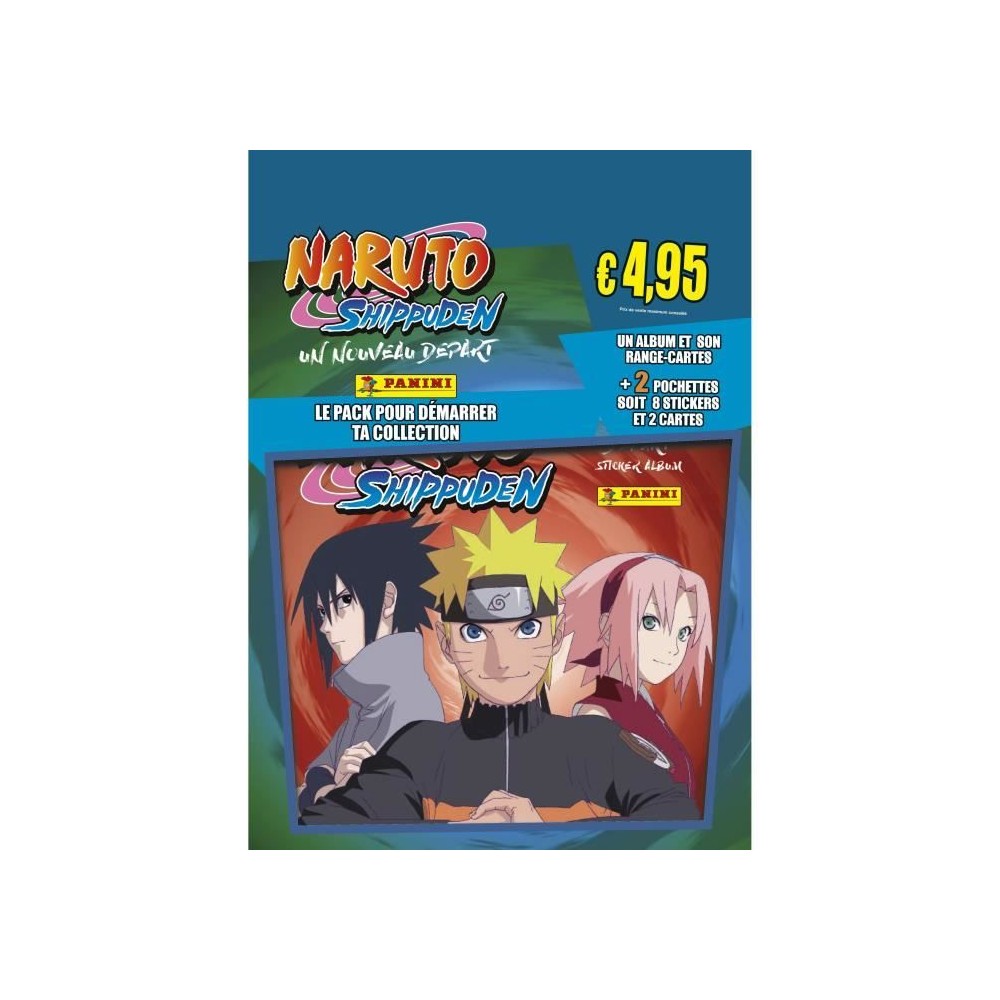 Album NARUTO SHIPPUDEN 2 - PANINI - Avec range-cartes et stickers