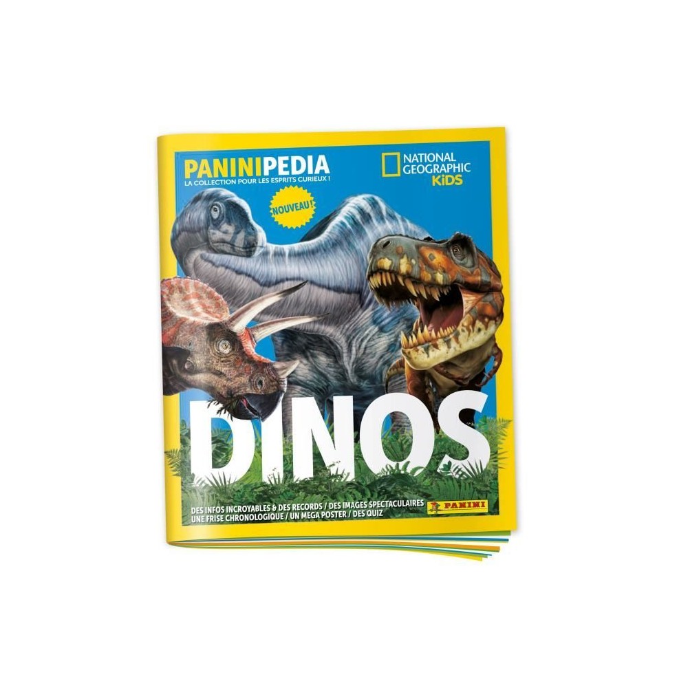 Album pour cartes a collectionner - PANINI - DINOS NATIONAL GEOGRAPHIC