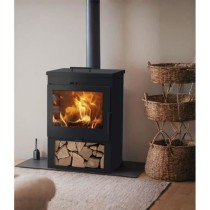 Poele a bois - PANADERO - Bacalan Ecodesign - 10,2 kw - Bûches 50 cm