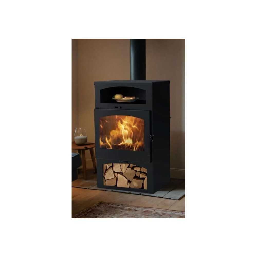 Poele a bois - PANADERO - Bacalan Chauffe Plâts Ecodesign - 10,2 kw -