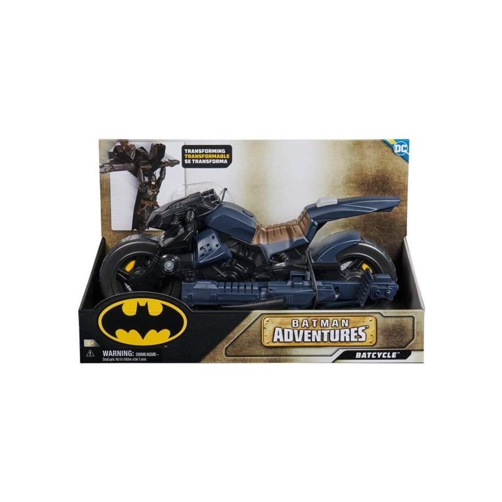 BATCYCLE 2 en 1 Transformable - BATMAN - Cascades aériennes - Figurines 30 cm - Des 4 ans