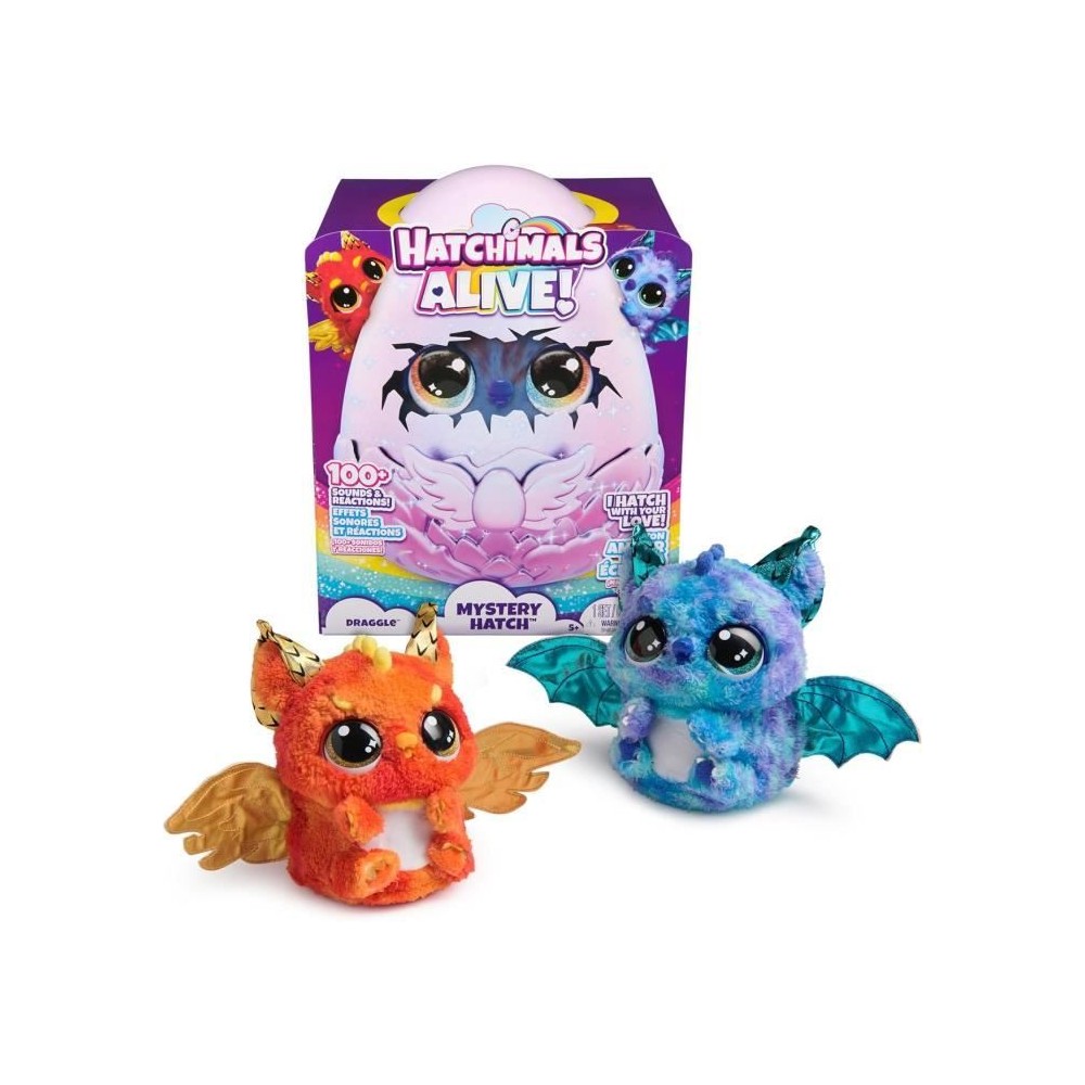 SPIN MASTER DRAGGLE HATCHIMALS ALIVE ECLOSION SECRETE