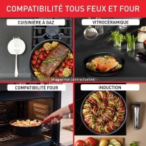 TEFAL INGENIO Eco Resist Casserole 20 cm, Induction, Antiadhésif, Empilable, Compatible lave-vaisselle, Fabriqué en France L39