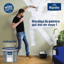 Peinture Mat parfait murs et plafonds - Blanc mat - RIPOLIN - 2,5 L