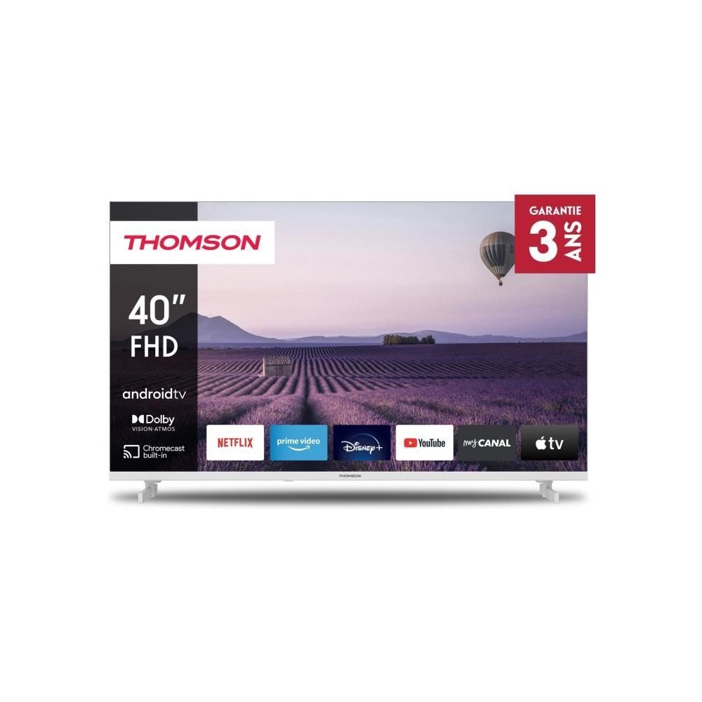 THOMSON 40FA2S13W - TV LED 40 (101 cm) - Full HD - Smart TV Android - 3xHDMI 1.4