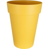 Bac a fleurs RIVIERA SOLEILLA - Plastique - Hauteur 53 cm - Jaune