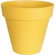 Bac a fleurs rond RIVIERA SOLEILLA - Plastique - Diametre 60 cm - Jaun