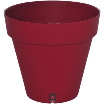 Bac a fleurs rond RIVIERA LOFT - Plastique - Diametre 30 cm - Rouge