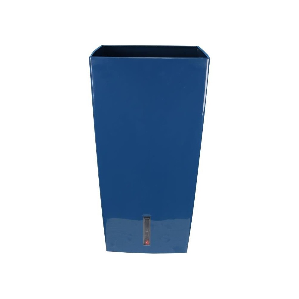 Bac a fleurs carré RIVIERA EVA NEW HAUT - Plastique - 69x69 cm- Bleu