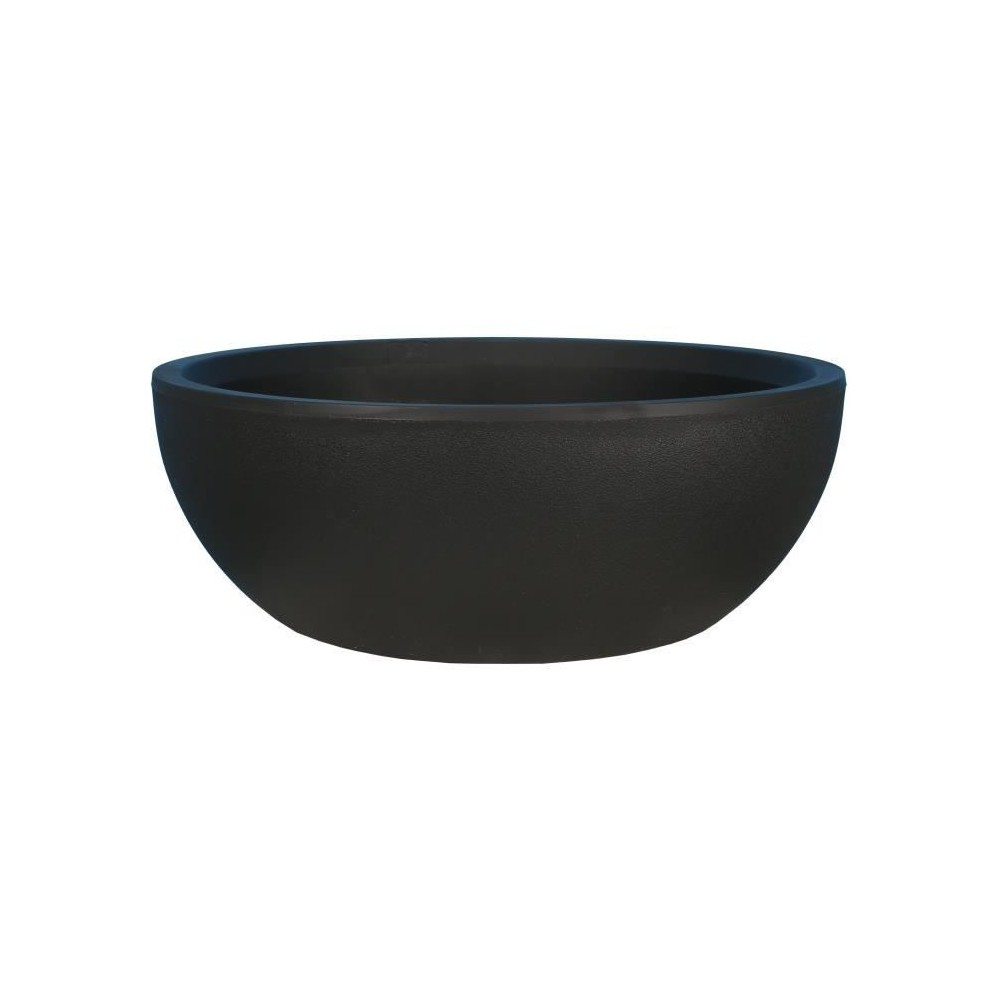 RIVIERA - Coupe pot de fleurs - granit D40 - noir