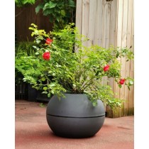 RIVIERA - pot de fleurs Boule - D40 - gris