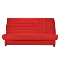 COMFORT BULTEX Banquette clic-clac 3 places - Tissu rougeL 192 x P 95