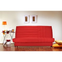 COMFORT BULTEX Banquette clic-clac 3 places - Tissu rougeL 192 x P 95