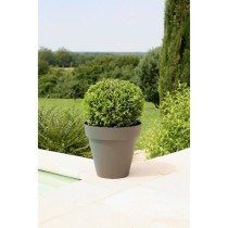 RIVIERA Pot de fleurs Soleilla - Rond - Ø 39,2 x 35,8 cm -Gris paille