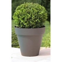 RIVIERA Pot de fleurs Soleilla - Rond - Ø 39,2 x 35,8 cm -Gris paille