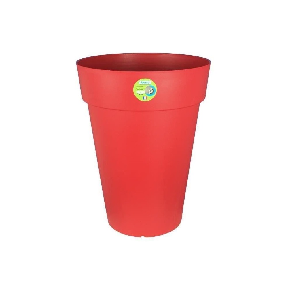 RIVIERA Pot de fleurs Soleilla - Rond - Ø 40 x 53 cm - Rouge