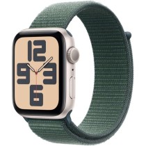 Apple Watch SE GPS - 44mm - Boîtier Starlight Aluminium - Bracelet Lake Green Sport Loop