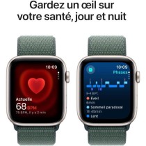 Apple Watch SE GPS - 44mm - Boîtier Starlight Aluminium - Bracelet Lake Green Sport Loop