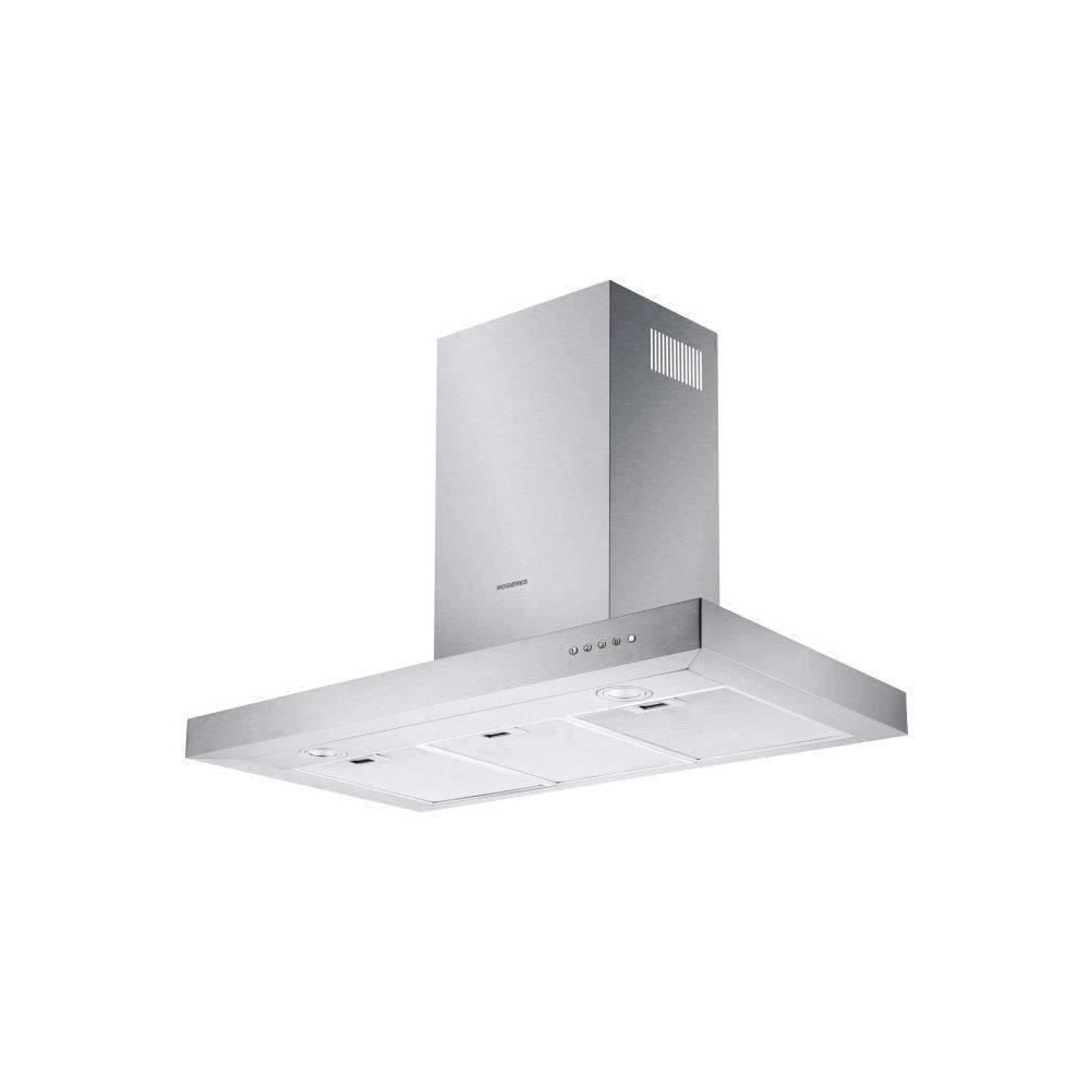 Hotte décorative ROSIeRES RTS900X - L 90 cm - Inox - 66 dB - 4 vitess