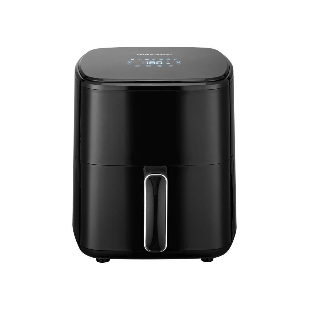 Friteuse sans huile – ARTHUR MARTIN - Airfryer 5 L- 1400 W - Ecran tactile - 7 pré-réglages de cuisson - Noir