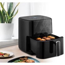 Friteuse sans huile – ARTHUR MARTIN - Airfryer 5 L- 1400 W - Ecran tactile - 7 pré-réglages de cuisson - Noir