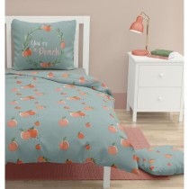 Parure de couette ROUPILLON Peachy - 2 Pcs - 140 x 200 - 100% Coton -