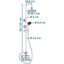 ROUSSEAU Colonne de douche avec robinet mitigeur mécanique Shenti chr