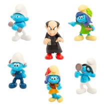 Figurines - GIOCHI PREZIOSI - Les Schtroumpfs - Coffret 6 figurines 5 cm dont 1 exclusive Azrael - a partir de 3 ans - PUF14