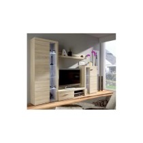 Meuble TV - Contemporain - Décor chene sonoma - L 120 cm - RUMBA