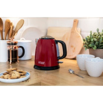 Bouilloire Compacte Rouge - RUSSELL HOBBS 24992-70 - Capacité 1L - Fi